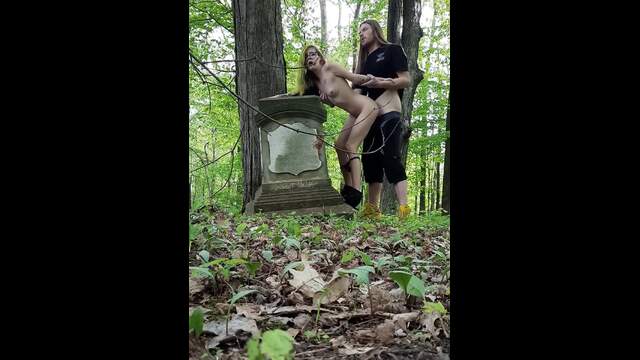 Fucked on a headstone
